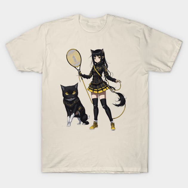 Kawaii cat girl! Cute Black Cat Girl!